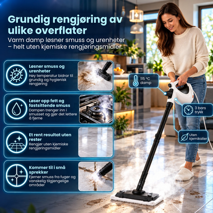 PureSteam™ | Kraftig damprengjøring uten unødvendig skrubbing