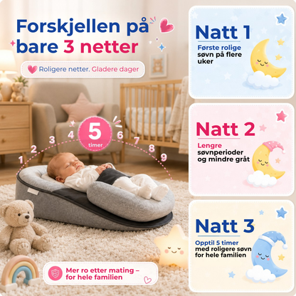 BabySkråpute™ | Komfortabel støtte etter mating