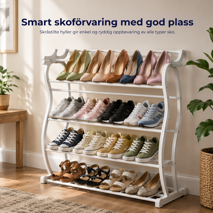 SkoHenger™ | Smart skoppbevaring over døren – plass til opptil 36 par sko