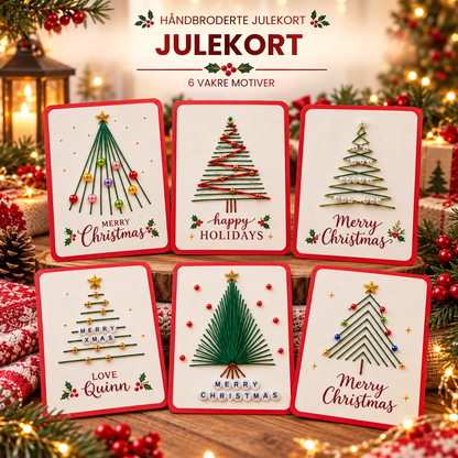 JuleSting | Lag dine egne personlige julekort med broderi