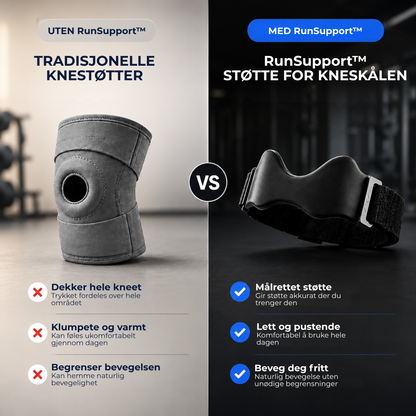 RunSupport™ | Justerbar knestøtte for løping og trening