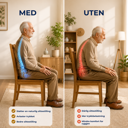 SeatRelief Gel™ | Avlaster trykket ved kilden – automatisk