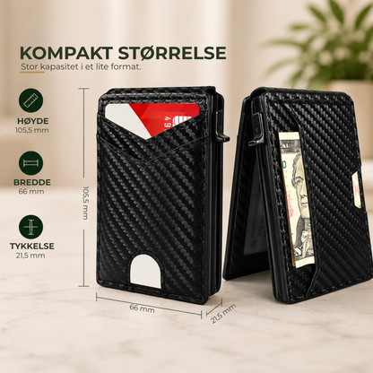PopUp Lommebok™ | Slank RFID-lommebok med pop-up-kortholder