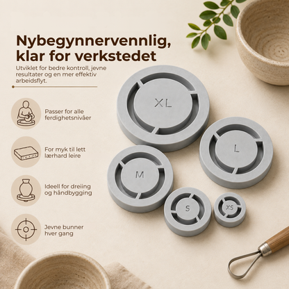 PotteryGuide™ | Jevnere fotringer, mindre måling
