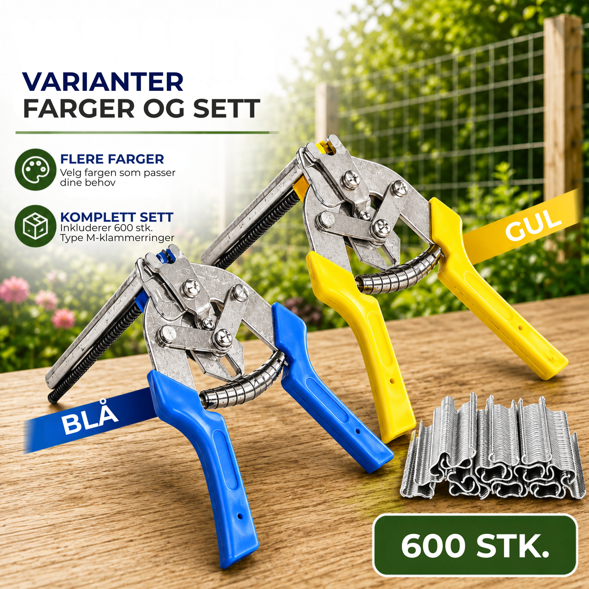 ClipMaster™ | Fest netting på sekunder – uten å tvinne ståltråd for hånd