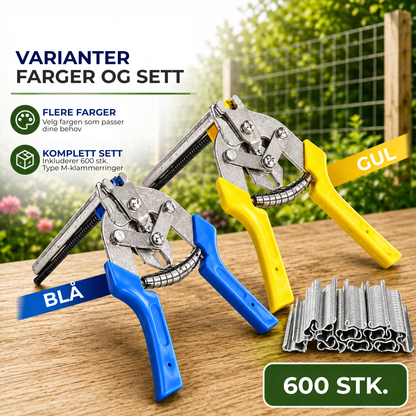 ClipMaster™ | Fest netting på sekunder – uten å tvinne ståltråd for hånd