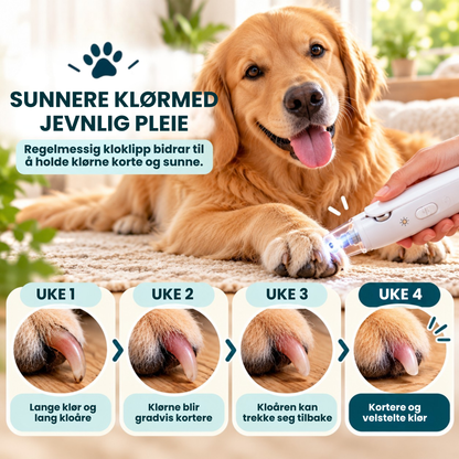 KloHelt | LED-klotrimmer for tryggere kloklipp hjemme
