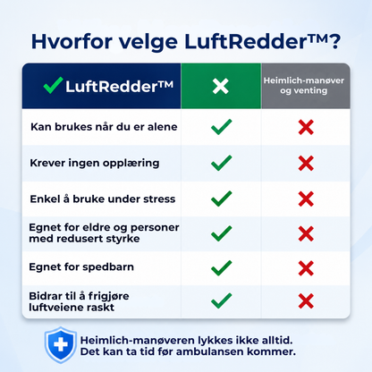 LuftRedder™ | Kvelningshjelpemiddel