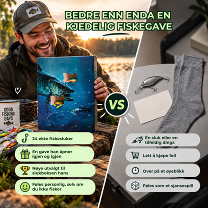 FiskeGavekalender™ | 24 overraskelser for den som elsker å fiske