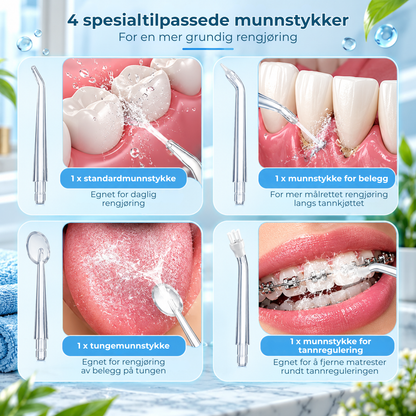 AquaFloss™ | Renere mellom tennene – uten styret med tanntråd