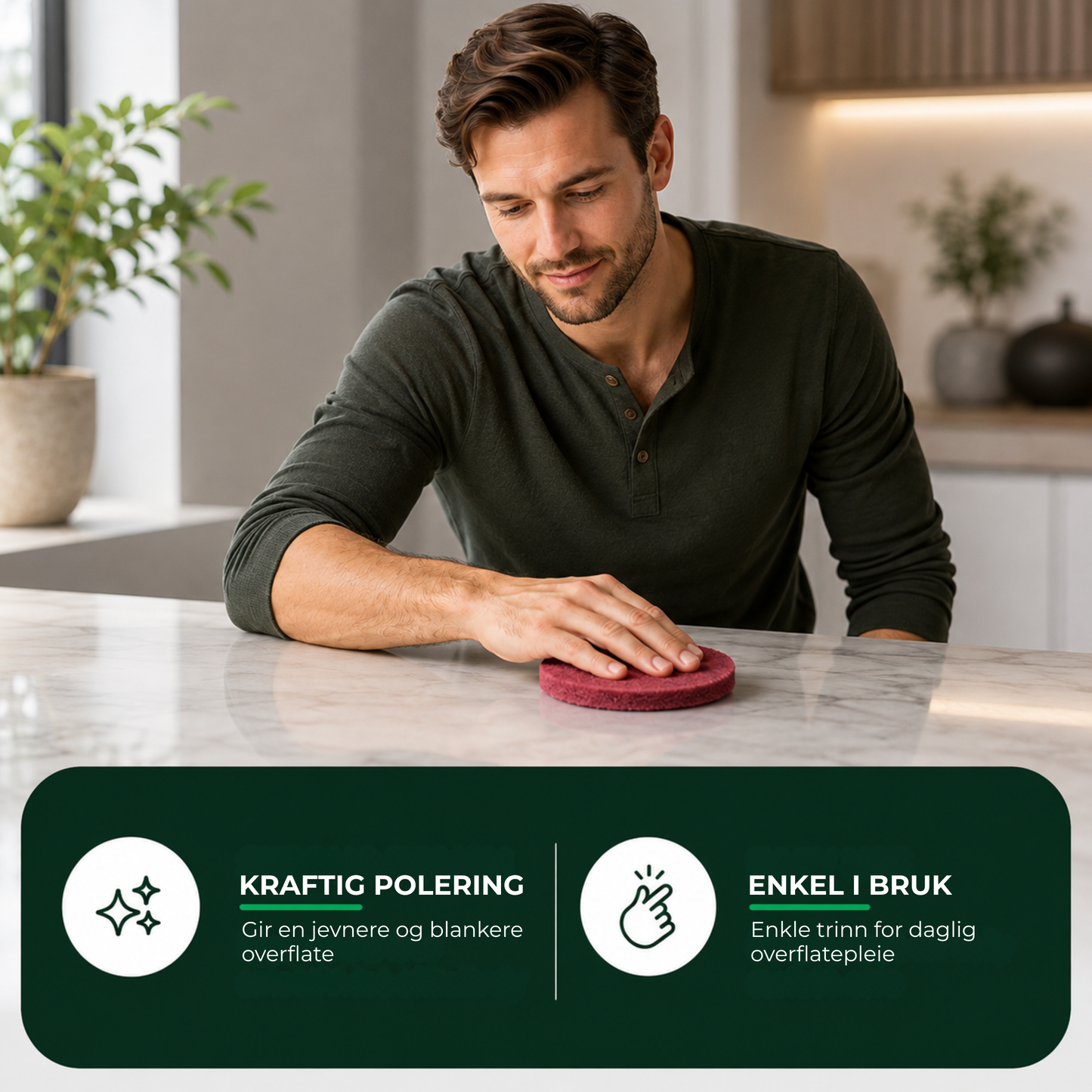 ShineRevive™ | Alt-i-ett poleringsmiddel for overflatefornyelse – med poleringspute