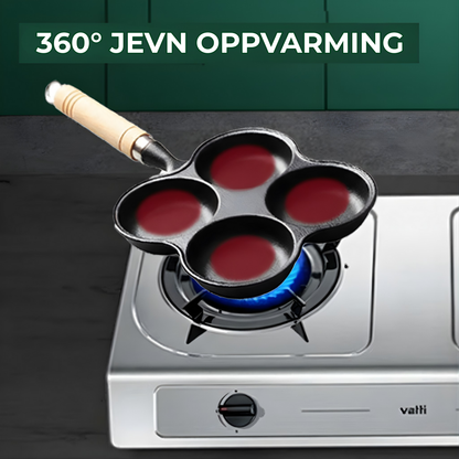 PanneRo™ | Multi-seksjon støpejern non-stick eggpanne