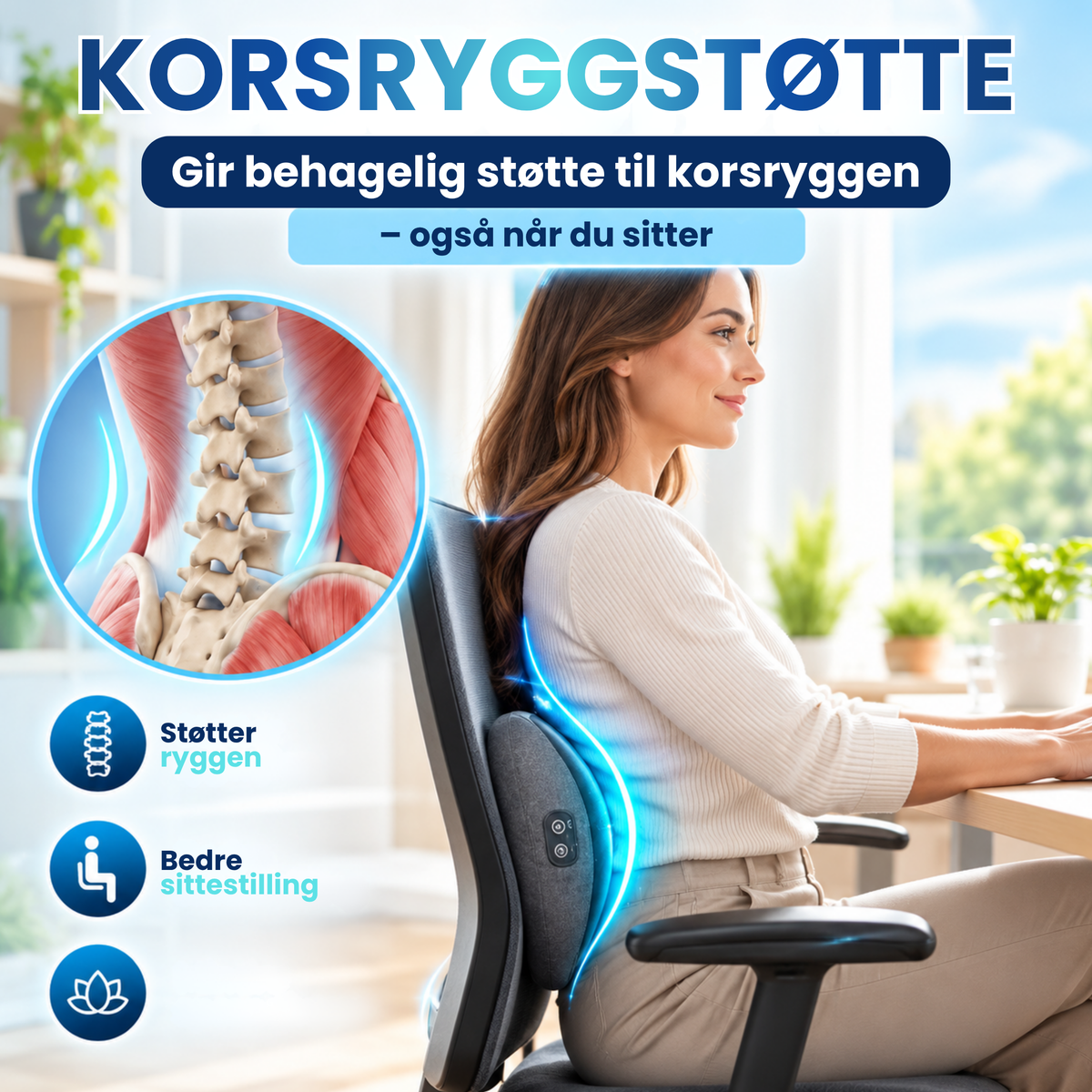 RyggFlyt | Lindrer følelsen av stiv nakke med avslappende massasje og varme