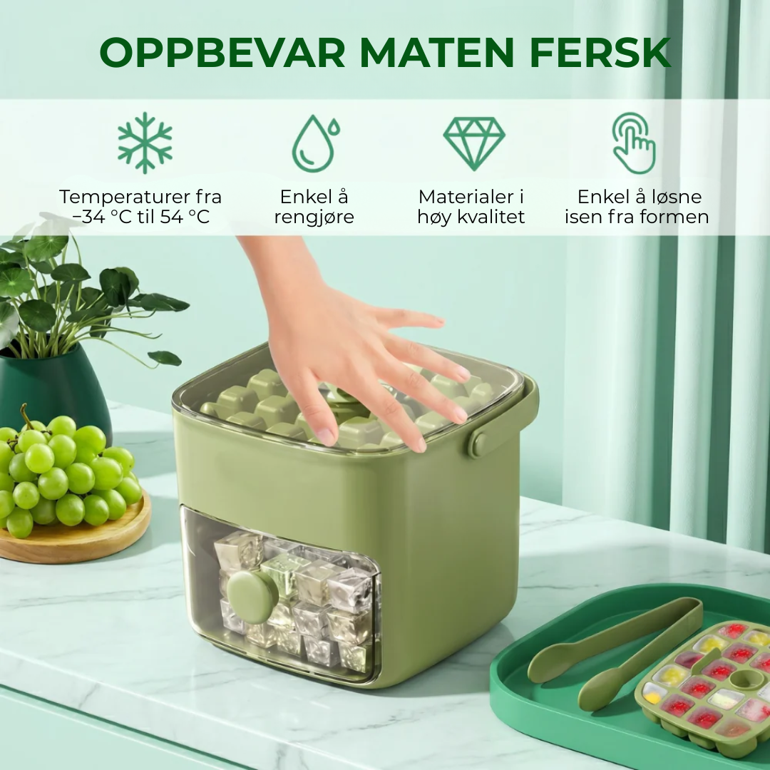 IcePress™ | Isterningbrett med hurtigutløser og oppbevaringsboks