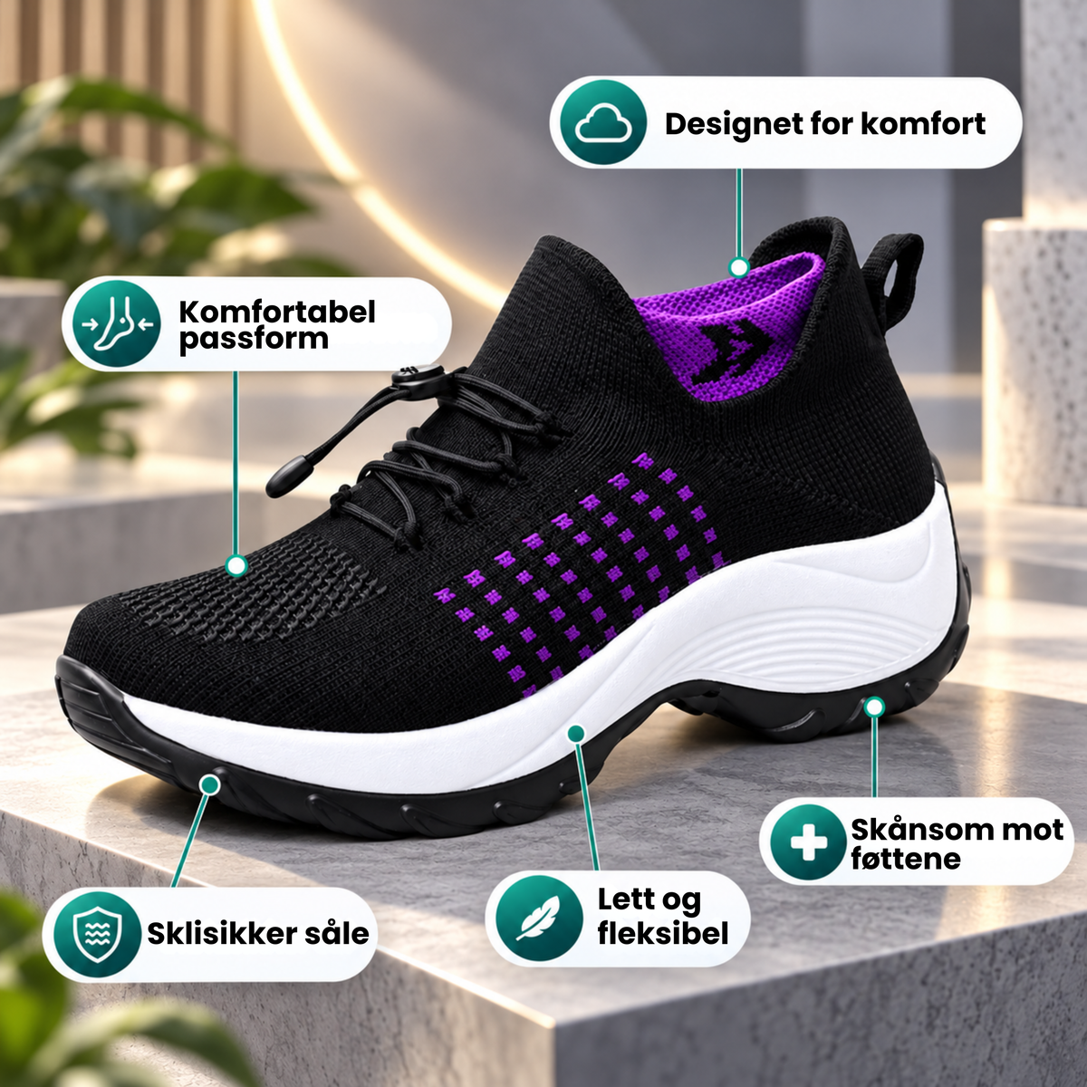 FriForm™ | Komfort og frihet for følsomme føtter
