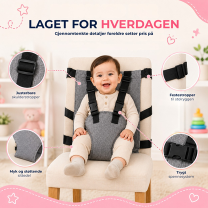 SeatGuard™ | Draagbare veiligheidsgordel voor kinderstoelen