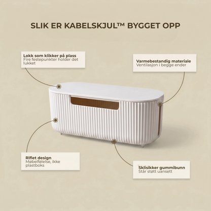KabelSkjul™ | Glem kabelrotet – Få den ryddige stuen du alltid har drømt om