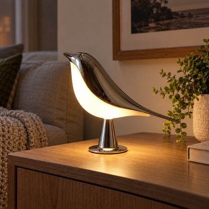 LysPip | Trådløs fuglelampe med varmt, dimbart lys