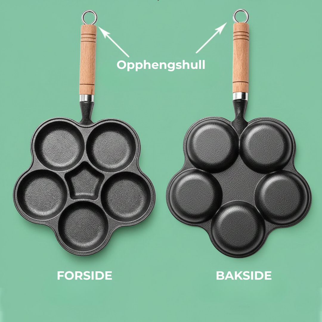 PanneRo™ | Multi-seksjon støpejern non-stick eggpanne