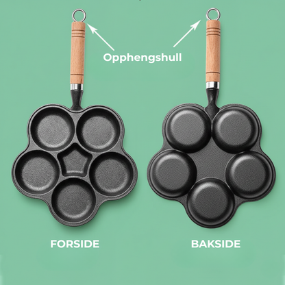PanneRo™ | Multi-seksjon støpejern non-stick eggpanne