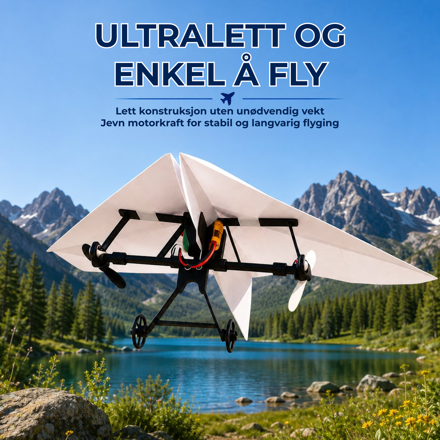 AeroFold™ | Gjør papirflyet fjernstyrt