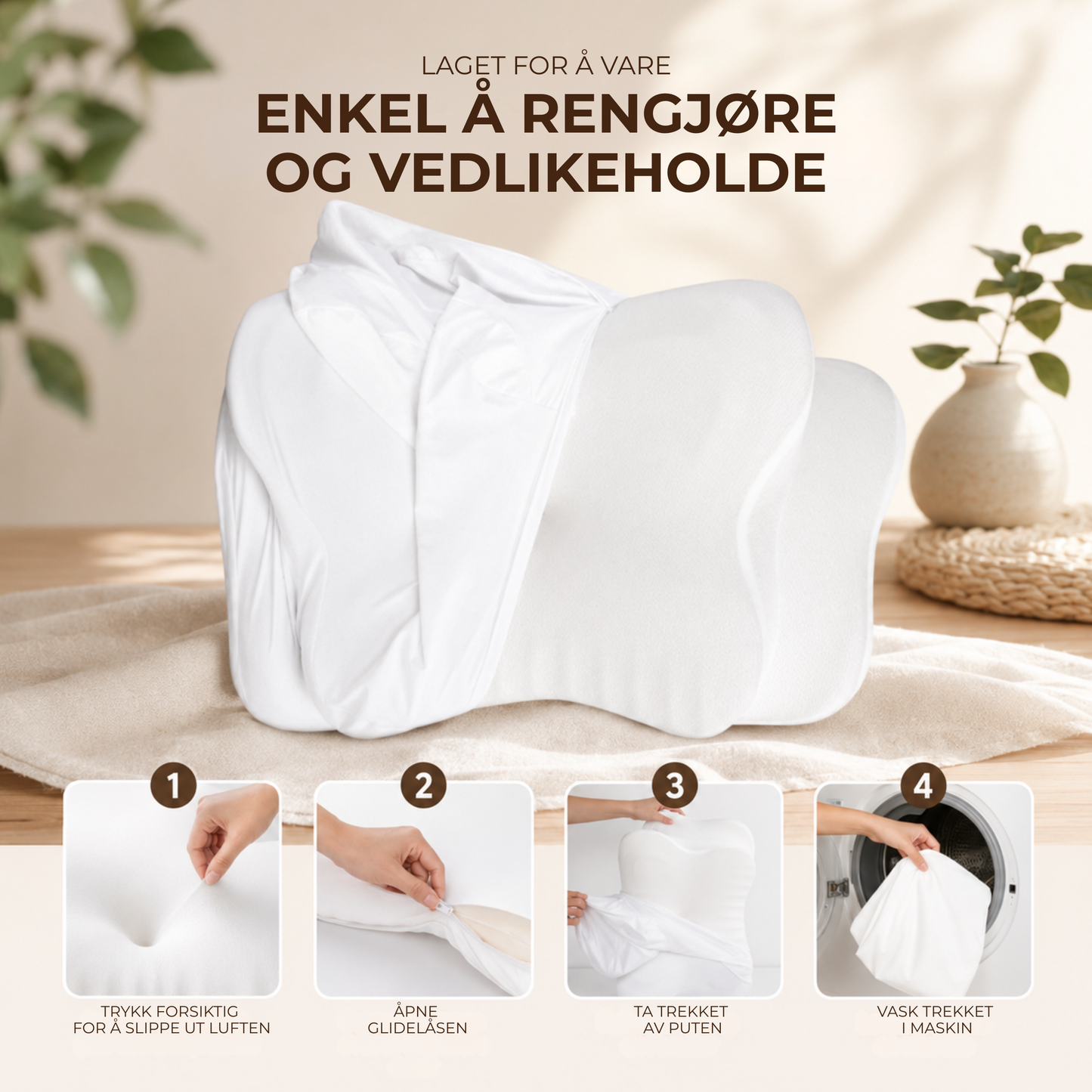 Somnora™ | Ergonomisk Pute for Bedre Nakkestøtte