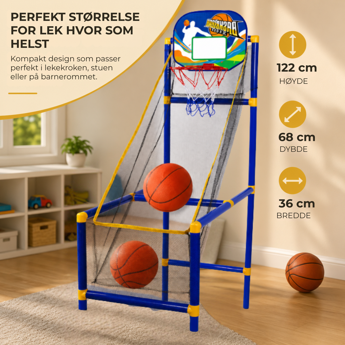 HoopBuddy™ | Basketballkurven som holder leken i gang