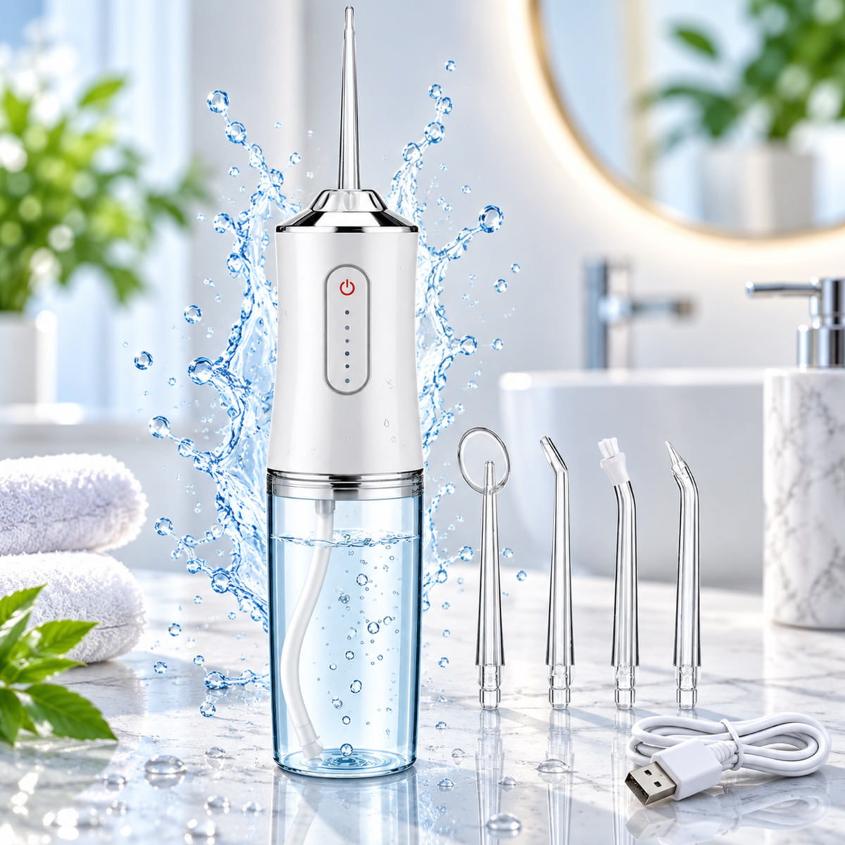 AquaFloss™ | Renere mellom tennene – uten styret med tanntråd