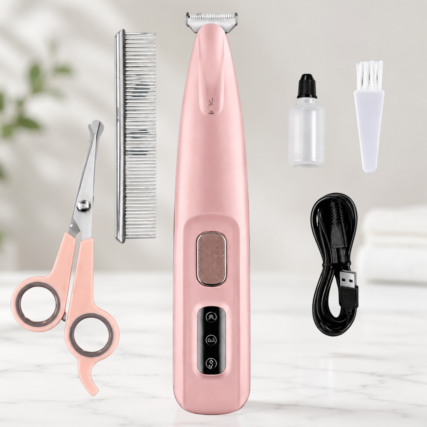 StilleTrimmer™ | Trådløs Pelstrimmer for Hund og Katt