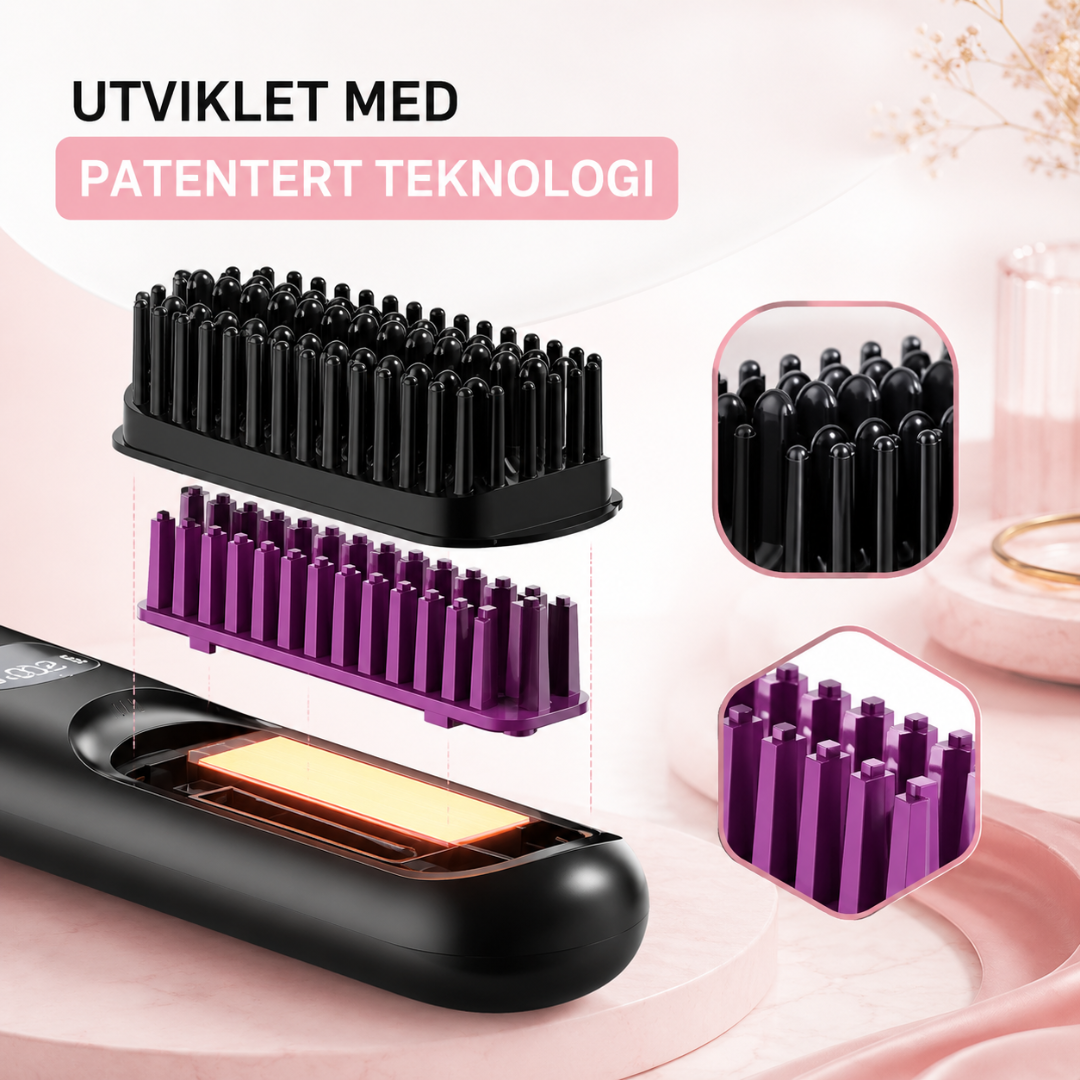 HeatBrush™ | Salonblødt Hår Når Som Helst, Hvor Som Helst