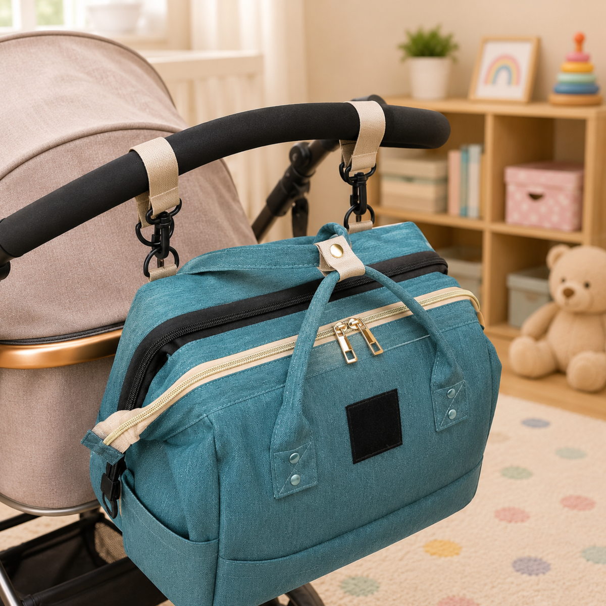 ParentPack™ | Babyryggsekk med utfellbar stelleplass