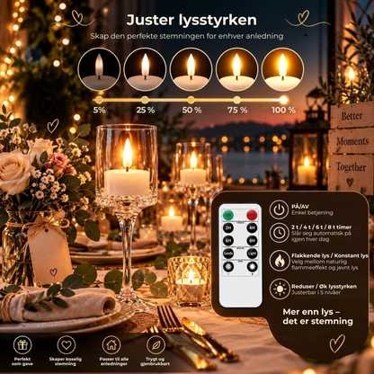 LED Telys™ | Koselig lys uten åpen flamme