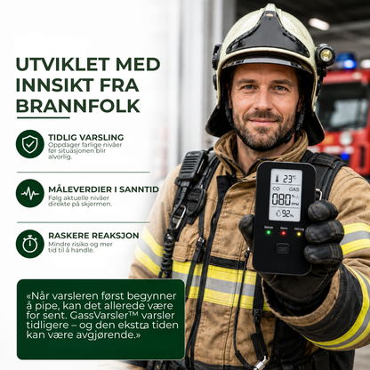 GassVarsler™ | Oppdag farlige gasser før de blir et problem