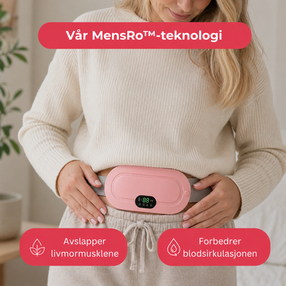 MensRo™ | Varmende og masserende menstruasjonsbelte