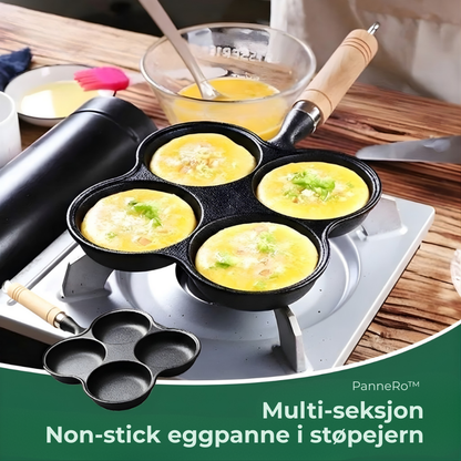 PanneRo™ | Multi-seksjon støpejern non-stick eggpanne