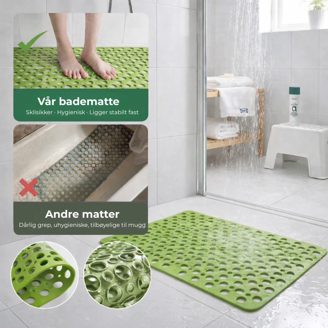 SafeStep™ Dusjmatte | Premium sklisikker dusjmatte
