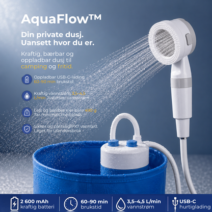 AquaFlow™ | Komplett sett med slange og munnstykker