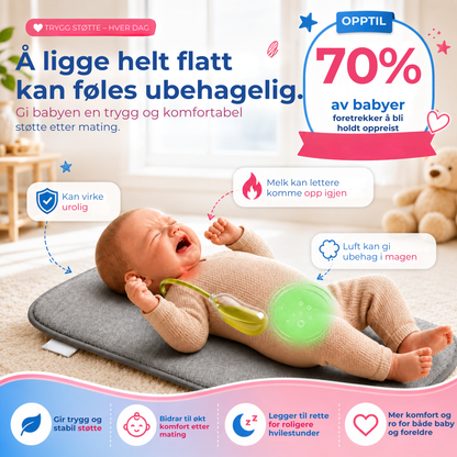 BabySkråpute™ | Komfortabel støtte etter mating