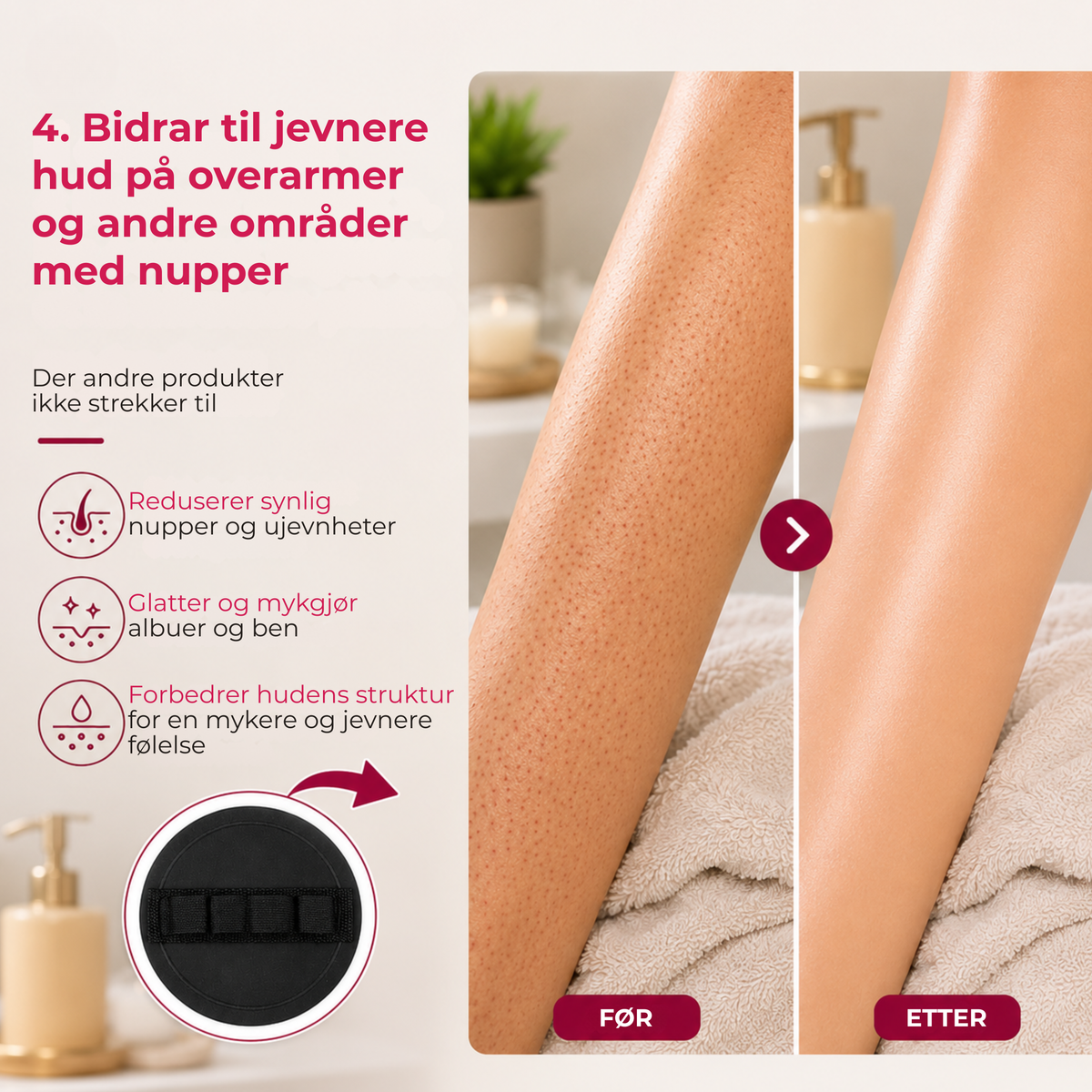 GlowGlove™ | Glattere hud uten hard skrubbing