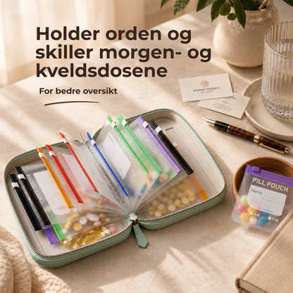 MedisinMappe™ | Diskré og ryddig oppbevaring for medisiner på farten