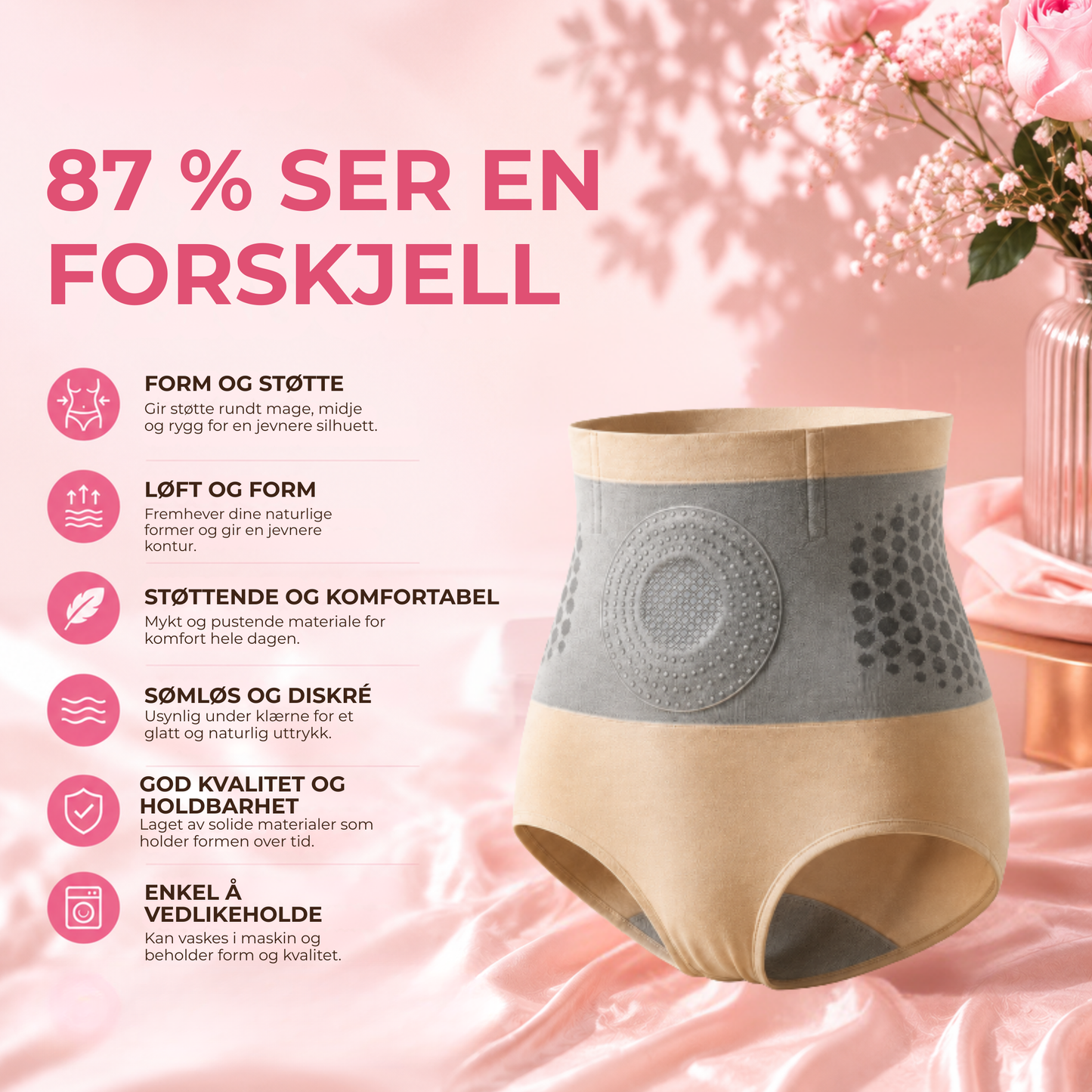 SmoothShape™ | Formende støtte uten å gå på kompromiss med komforten