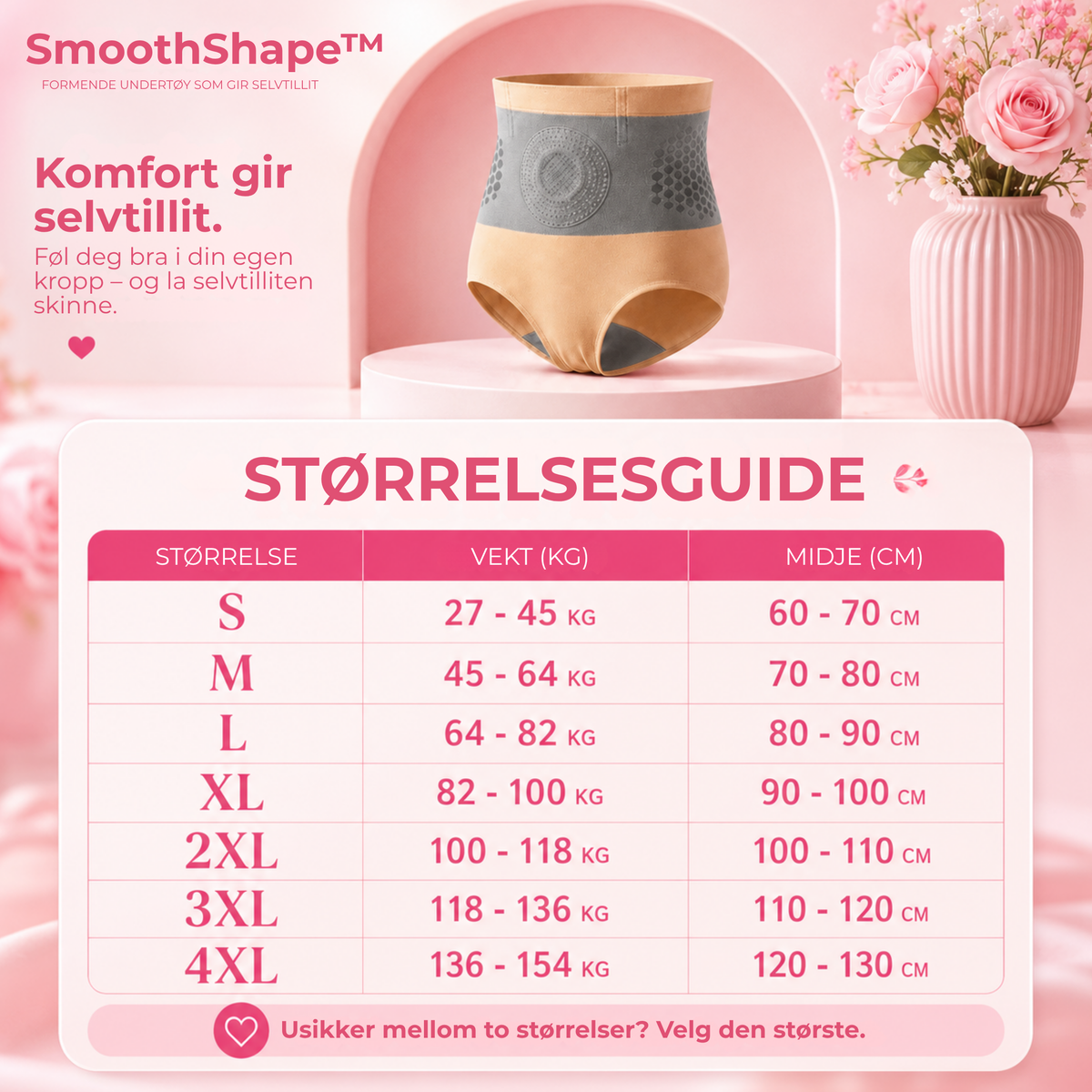 Størrelsesguide