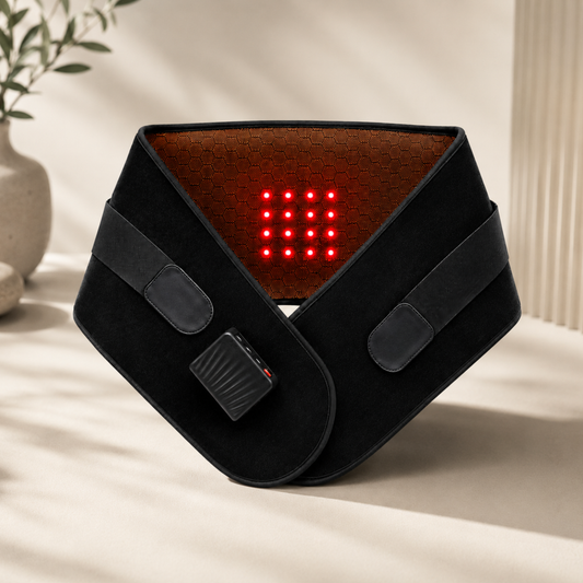 RyggVarme™ | Massasjebelte med Varme & Infrarødt Lys