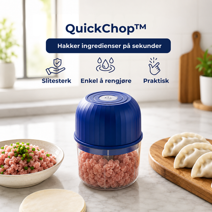 QuickChop™ | Hakk på sekunder – uten knivarbeidet
