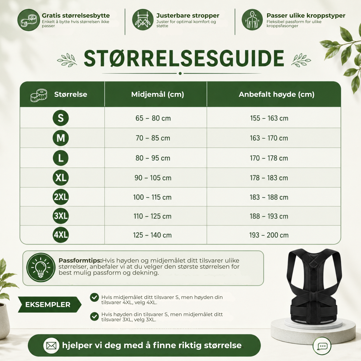 Størrelsesguide
