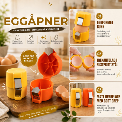 EggÅpner™ | Knekk egg uten søl