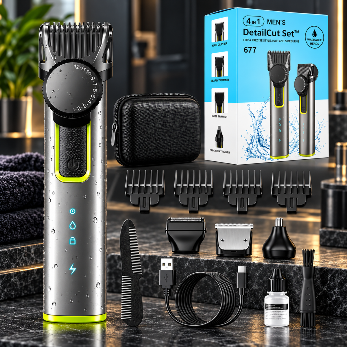 DetailCut Set™ | Én trimmer. Alt du trenger for en skarpere look