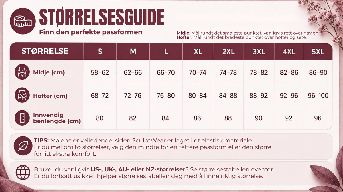 Størrelsesguide