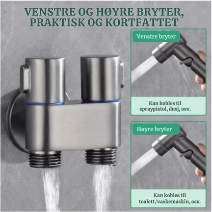 PureSpray™ Bidetsett | Premium Justerbart Høytrykks Bidetsett