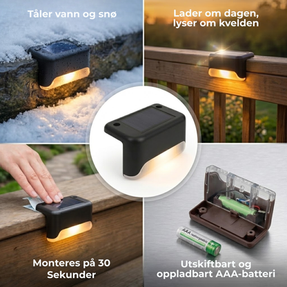 SolarMark™ | Solcelledrevet Trappelys